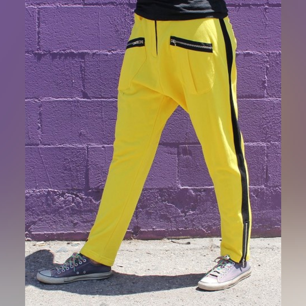 Nappytabs Yellow Drop Skinny Harem Pants